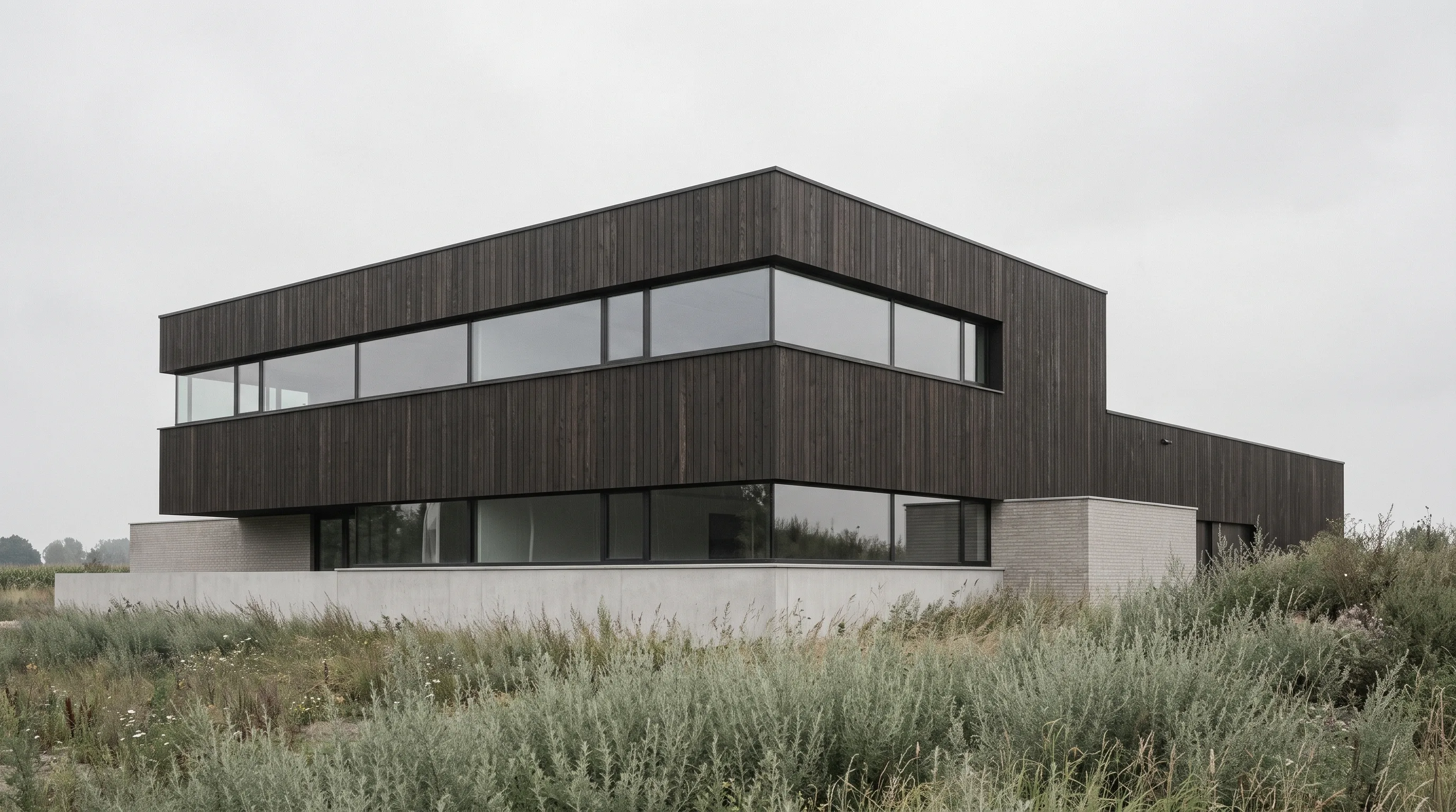 Kantoor Noord — donker houten kantoorgebouw, Rotterdam